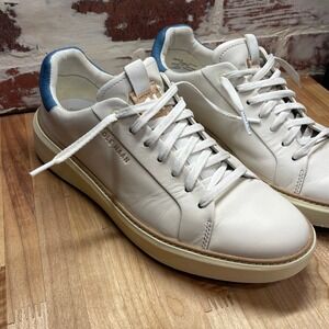 Men's GrandPrø Topspin Waterproof Golf Shoes White Leather C38951 Size 8.5M